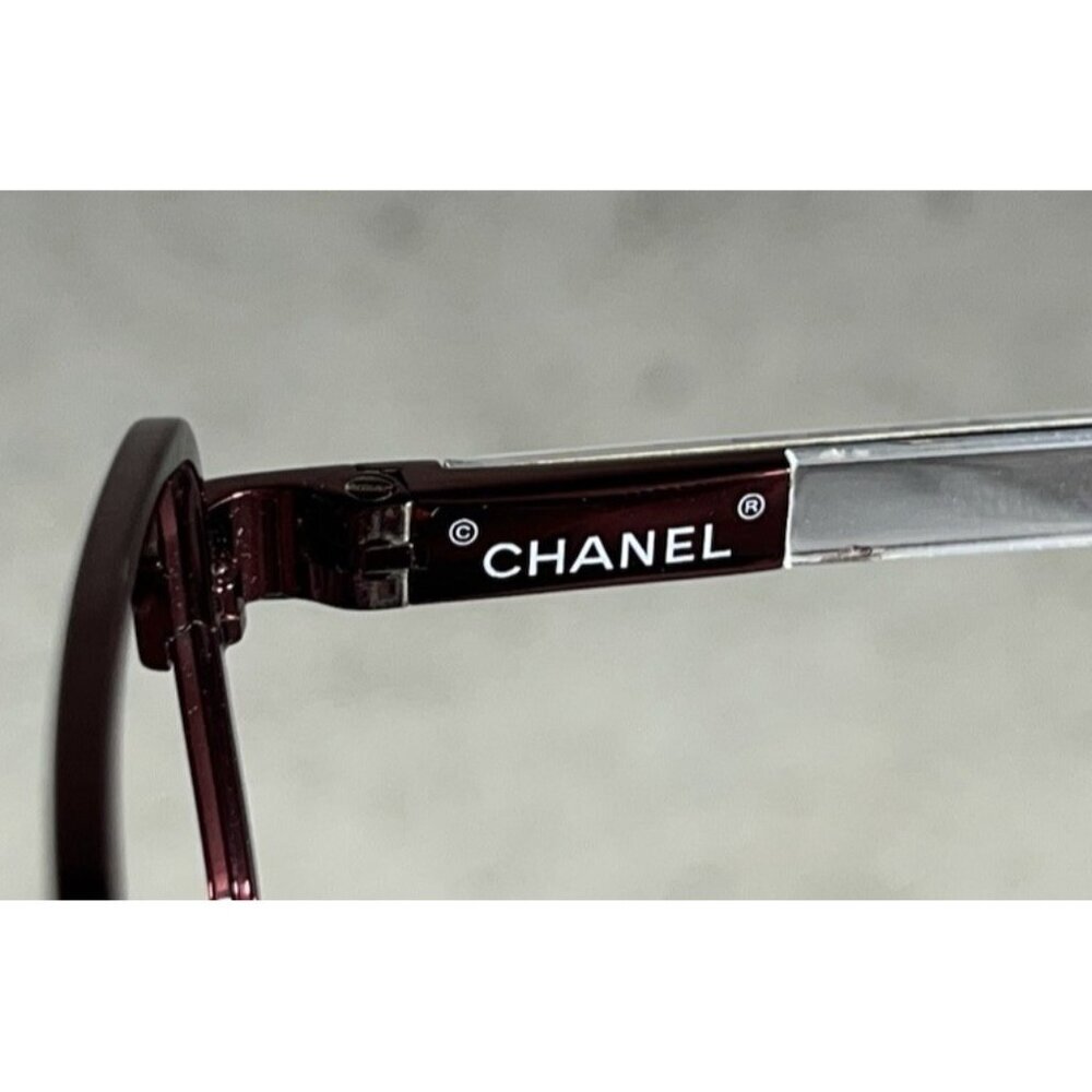 Chanel 2153 c.415 Marble Red Eyeglasses Collection Miroir Frames 53-16-135 Italy - Picture 9 of 9